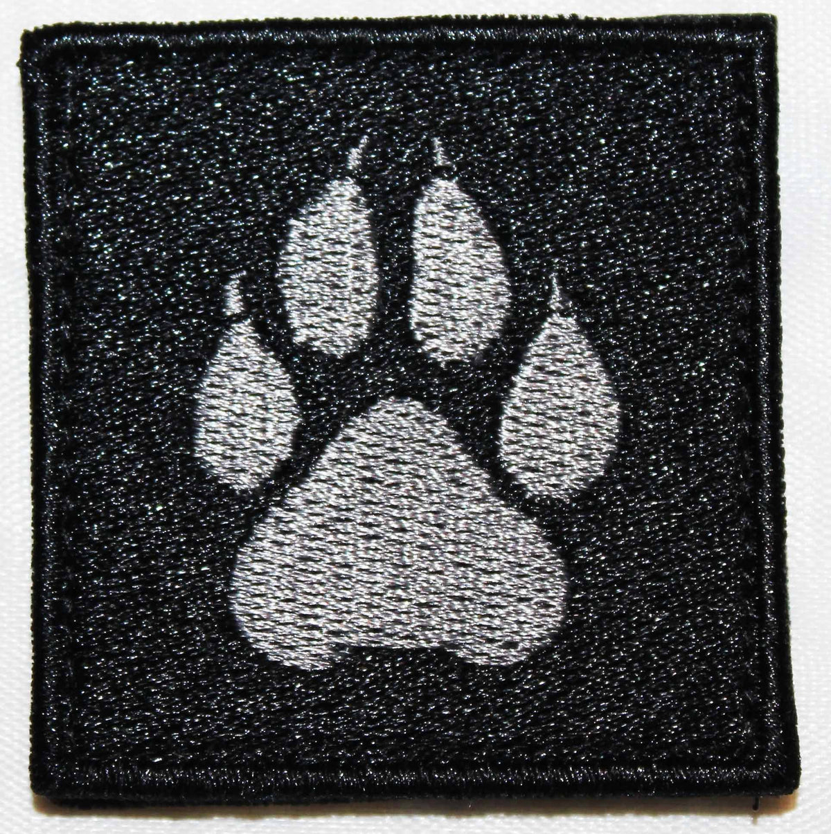 K-9 / K9 Square  Paw Black Patch - alternate view