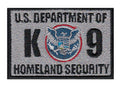 Dept of Homeland Security K-9 / K9 Rectangle Patch