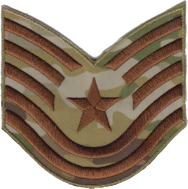 Large Technical Sergeant (TSgt) USAF OCP Rank Patch - alternate view