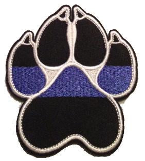 Black Blue Line K-9 / K9 Paw - alternate view