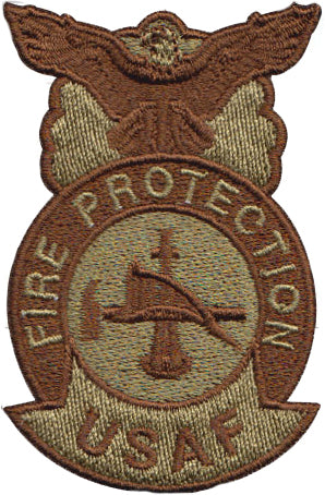 USAF Fire Protection (Axe and Helmet) Multicam/OCP Patch - alternate view