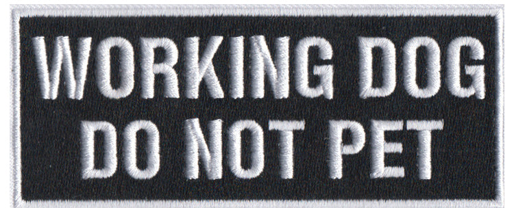 Working Dog - Do Not Pet K-9 / K9 Patch - alternate view