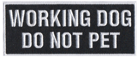 Working Dog - Do Not Pet K-9 / K9 Patch - alternate view