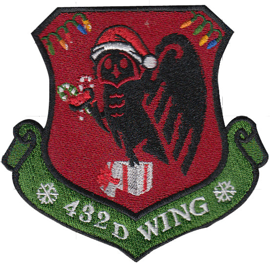 Custom Holiday 432D Wing Morale Color Patch - alternate view