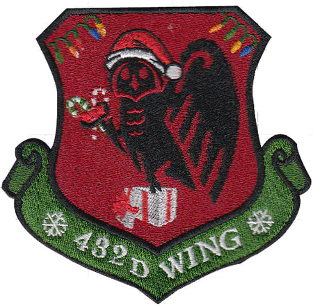 Custom Holiday 432D Wing Morale Color Patch - alternate view