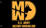 31 Kilo / 31K Army MP K-9 / K9 MWD Flags - Black - alternate view