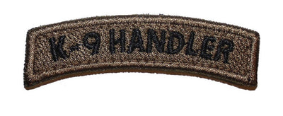 K-9 / K9 Handler Tab Brown Patch - 2 Pack