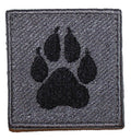 K-9 / K9 Square Paw Light Grey Patch - 2 Pack