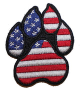 American Flag K-9 / K9 Paw - Small - alternate view